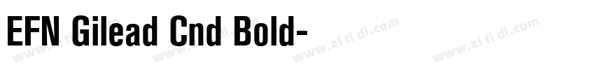 EFN Gilead Cnd Bold字体转换